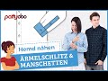 Anleitung Hemd nähen lernen - Teil 3: Ärmel mit Schlitz nähen (Damen + Herrenvariante)