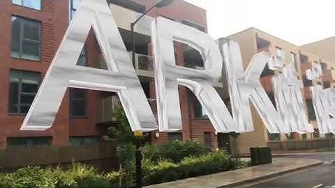 Add Huge 3D text in your life! ARKit augmented reality app by ubicolor