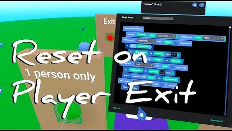 Facebook Horizon: Reset on Player Exit Tutorial