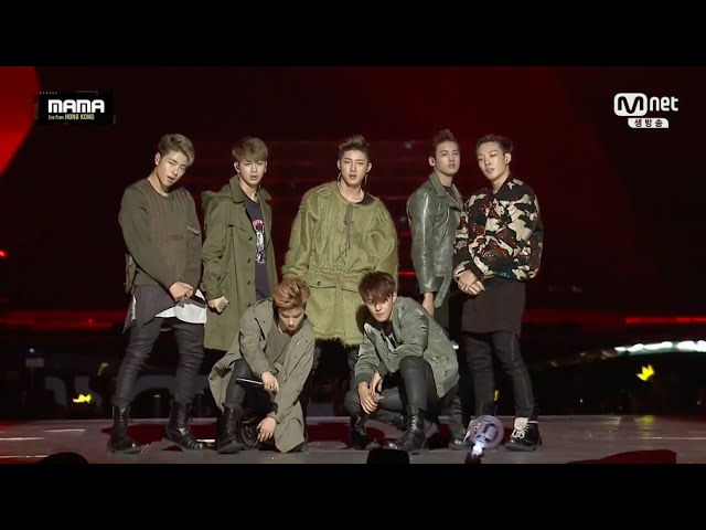 iKON - '지못미(APOLOGY)' + '이리오너라(ANTHEM)' + '리듬 타(RHYTHM TA)' in 2015 MAMA class=