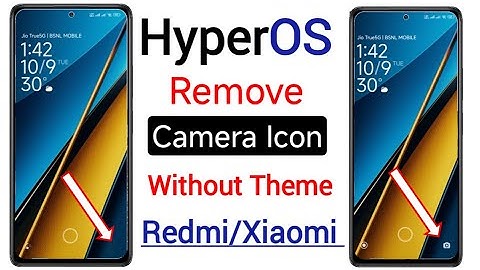 How to remove camera icon in lock screen redmi/poco mobile | lockscreen se camera kaise hataye