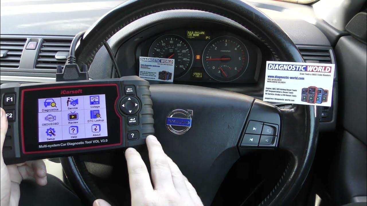 Volvo Component Actuation Bi Directional Testing & Live Data With iCarsoft VOL v3.0 YouTube