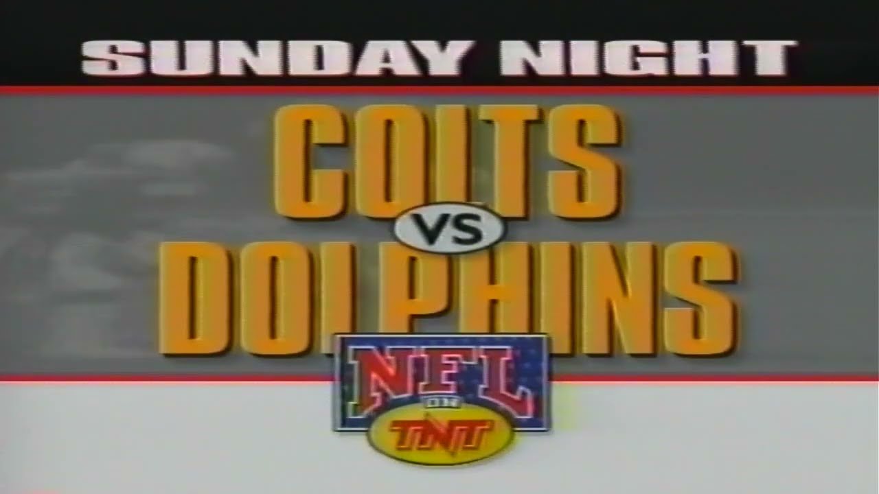 NFL on TNT 1993 Promo - Indianapolis Colts vs Miami Dolphins