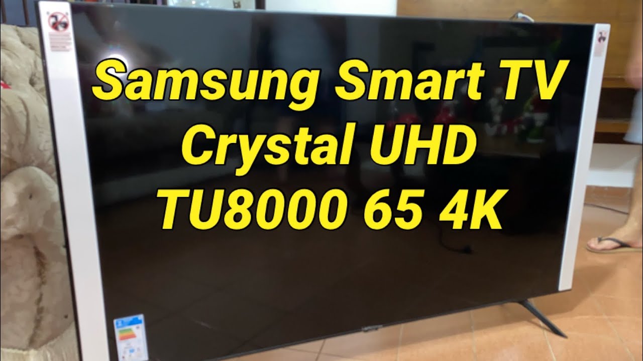 TV Samsung 4K 65 polegadas TU8000 Smart Crystal UHD YouTube