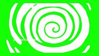 Spiral Vortex Transition on Green Screen