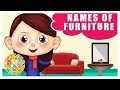 Learn Names of Furniture for Kids | Educational Videos for Children | Cartoon Doo Doo TV