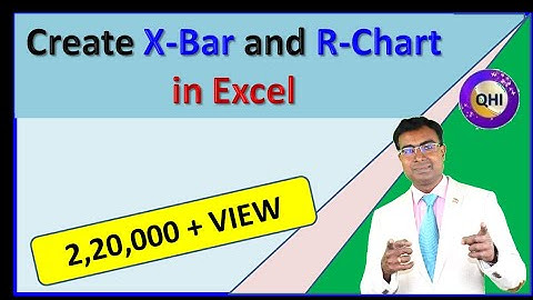 Create Control Charts (X-Bar & R Chart) in Excel | Control Chart | SPC @QualityHUBIndia
