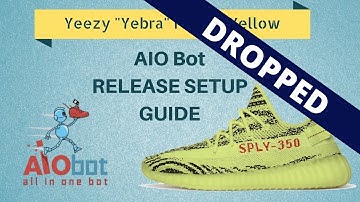 AIO Bot - Adidas Setup for Yeezy Semi Frozen Yellow 350 V2 "Yebra"