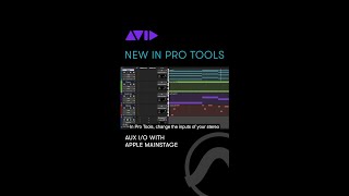 Use Aux I/O to route audio between Pro Tools and Apple MainStage