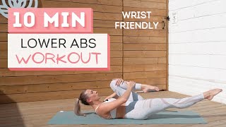 10 min LOWER ABS WORKOUT | Target the Low Belly | No Wrists