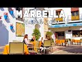 Marbella Old Town, Harbour, Beach - Walking Tour in March 2021, Malaga, Spain [4K]