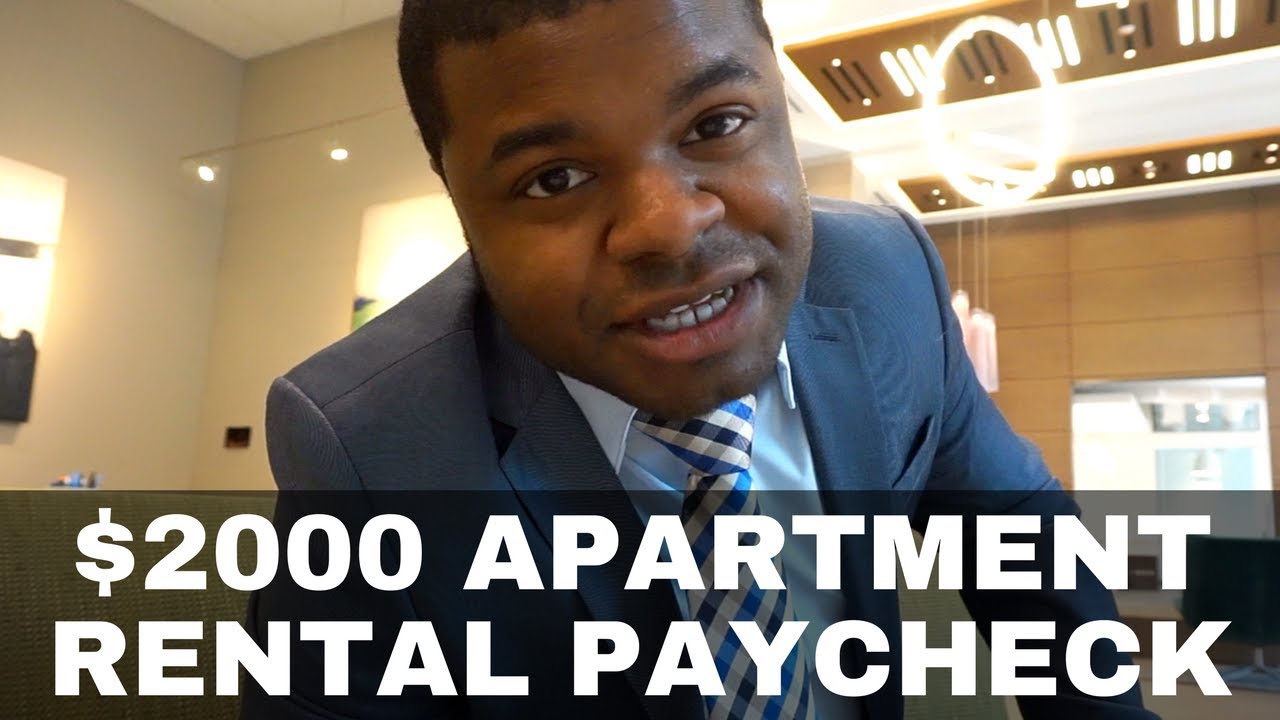 2000 Apartment Rental Paycheck Real Estate Agent Daily Life vlog