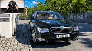 Skoda Superb 3.6 FSI 4x4 Elegance | Realistic POV Driving | BeamNG drive Steering Wheel Gameplay screenshot 3