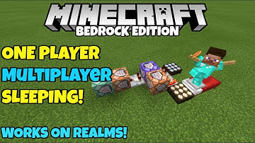 Minecraft Bedrock Lag Friendly One Player Sleeping! (Works On Realms And Servers) PE MCPE Xbox