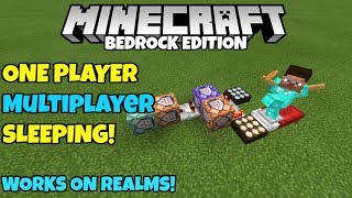 Minecraft Bedrock Lag Friendly One Player Sleeping! (Works On Realms And Servers) PE MCPE Xbox