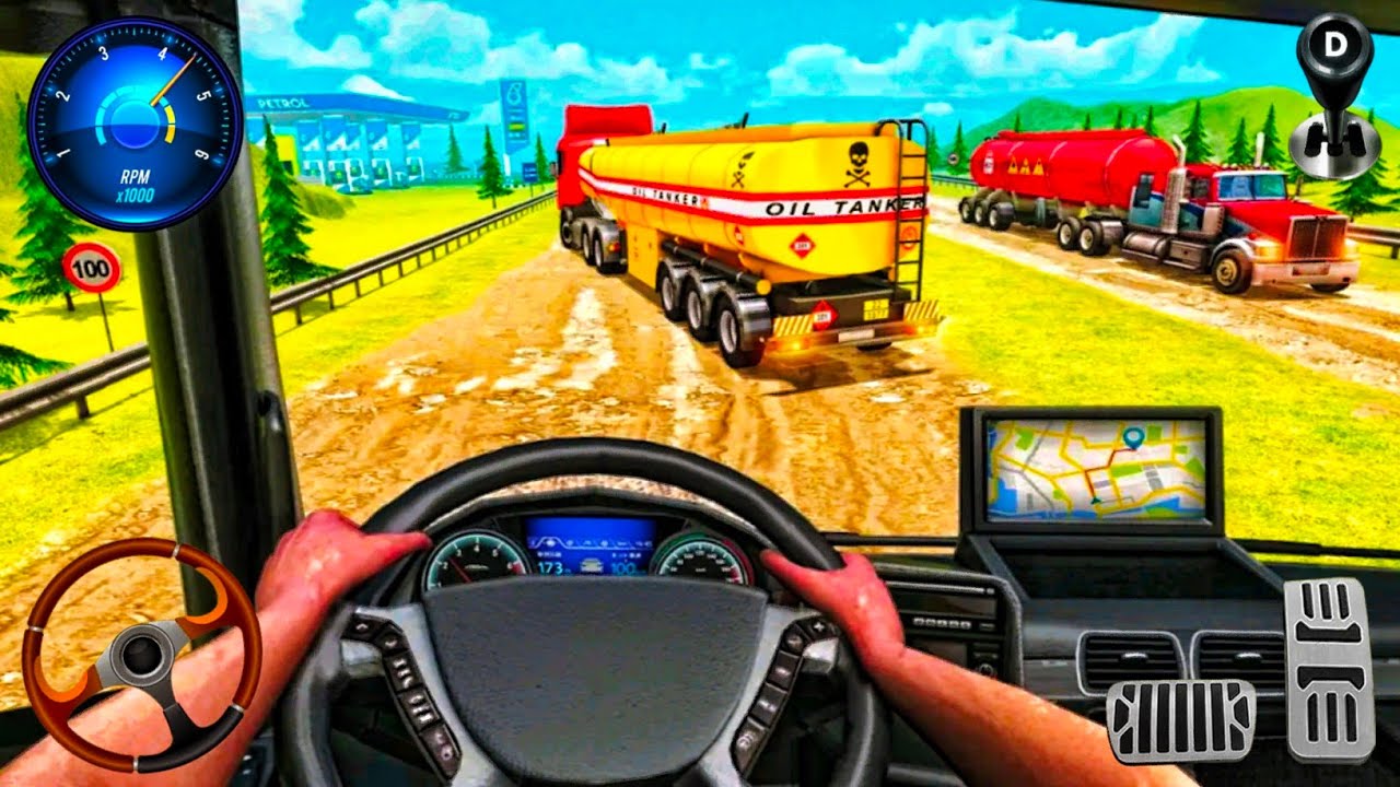 Heavy Oil Tanker Cargo Truck - Real Fuel Transport Mission - Android GamePlay