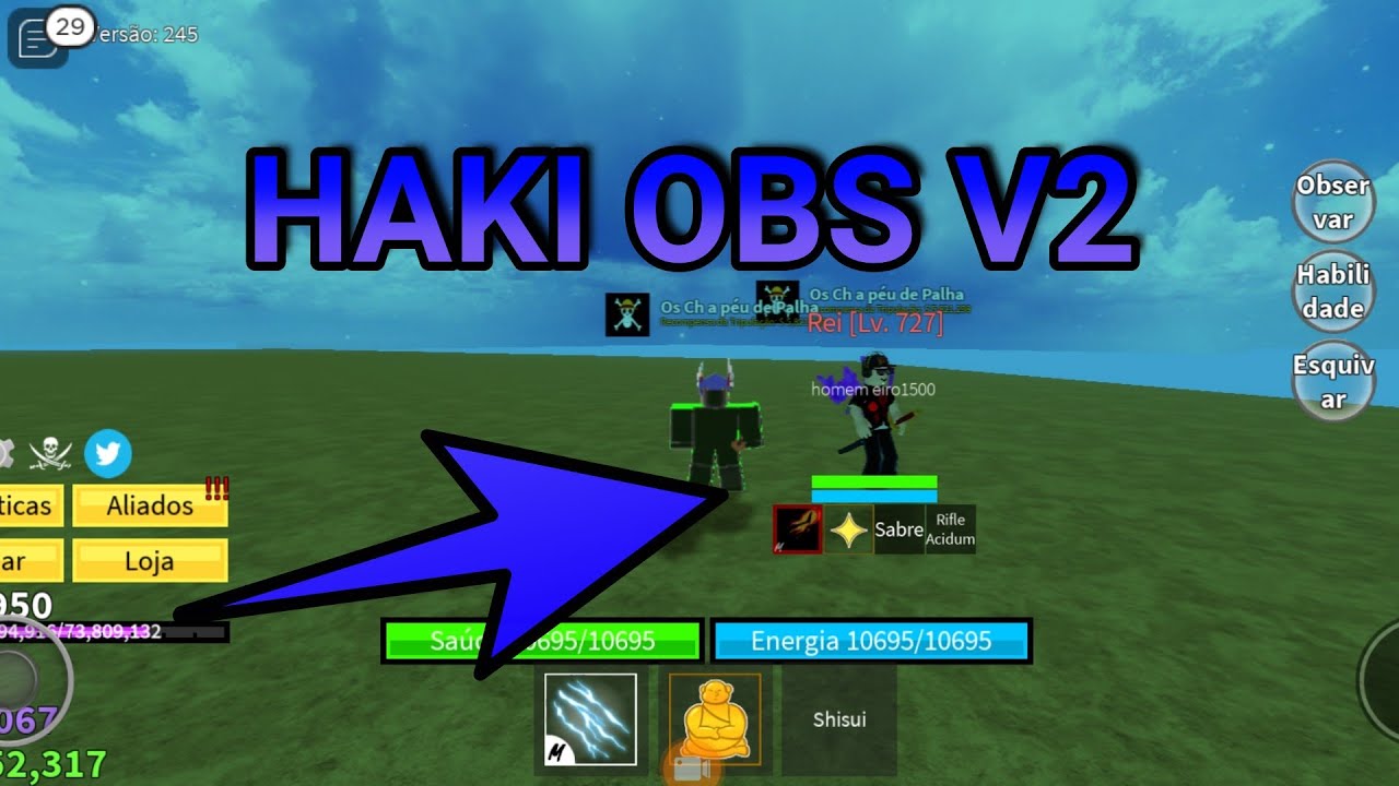 CONSEGUI!! PEGUEI o NOVO HAKI OBS V2