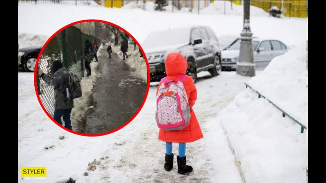 высадили ребенка в мороз