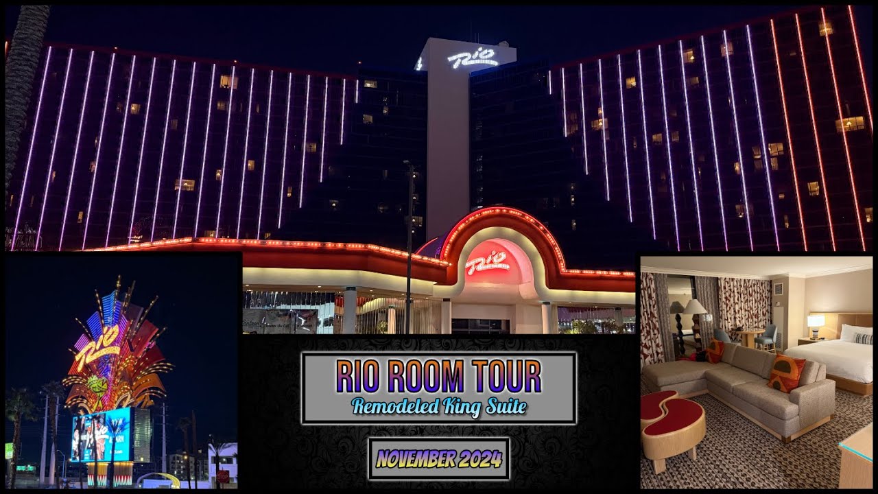 The Rio Rio Hotel & Casino - Las Vegas - Remodeled King Suite Room Tour ...