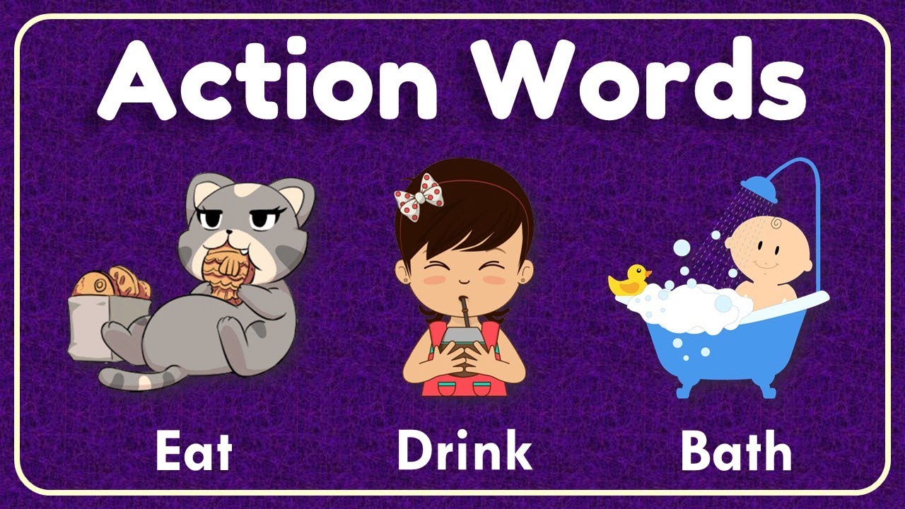 ⁣Actions Words for Kids | Learn Action Verb for Kids | Action Verb | Kids Vocabulary | @AAtoonsKids