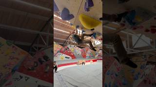Easy Climb at The Spot bouldering gym in Denver Colorado.