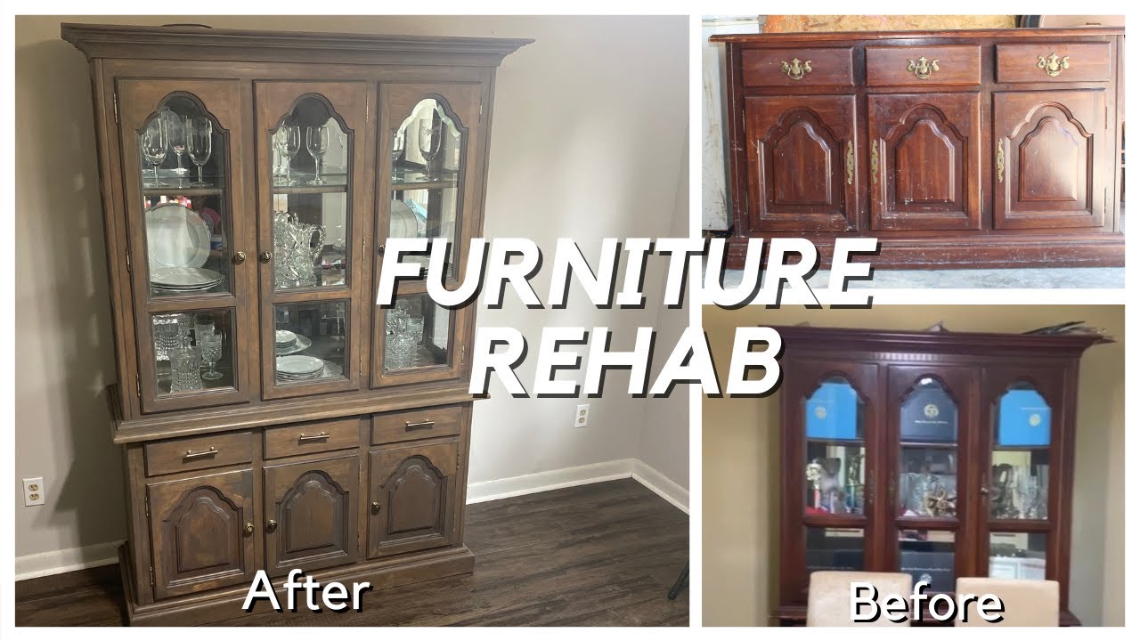 Furniture Flip Flipping OLD china on BUDGET Trash to