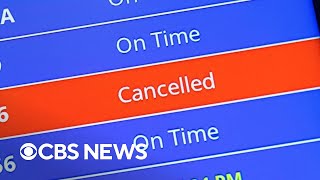Flight cancellations are up this summer, CBS News analysis finds