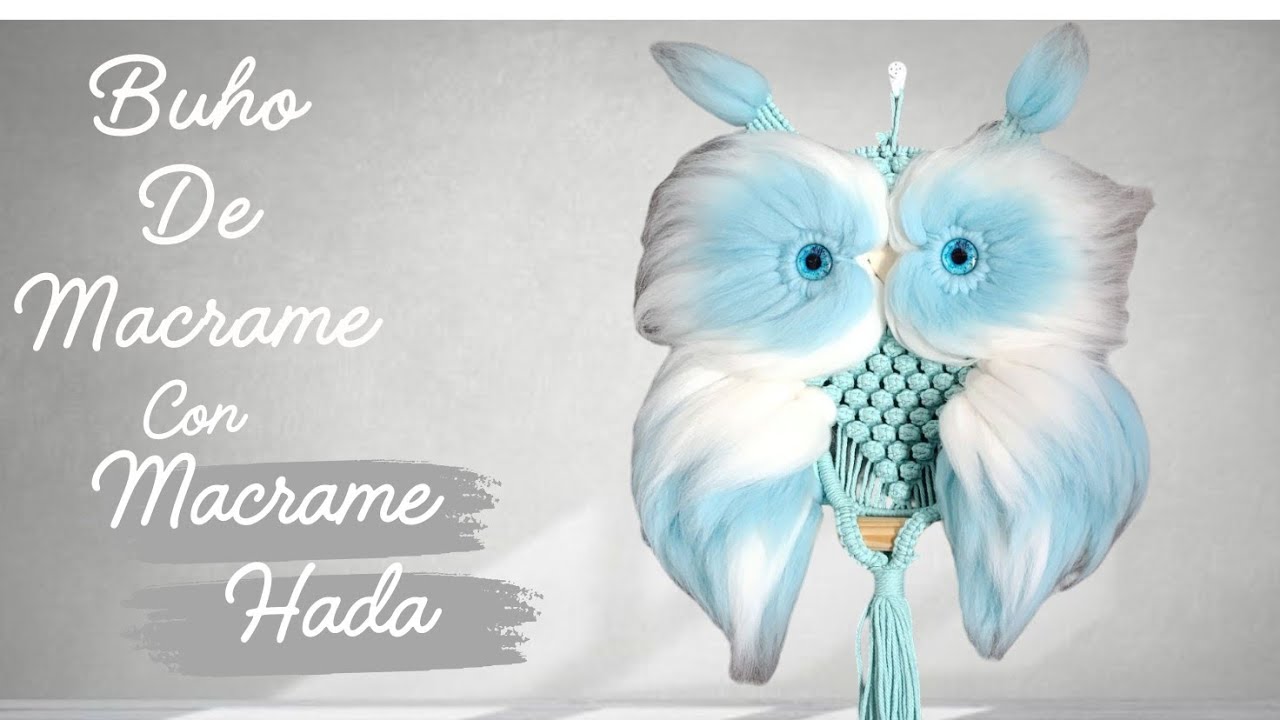 Como Hacer Buho de Macrame grande Paso a Paso | DIY Facil Para Principiantes | Macrame Owl