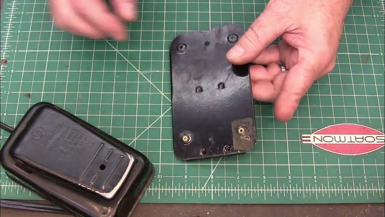 Replacing Vintage Sewing Machine Foot Pedal Feet YouTube