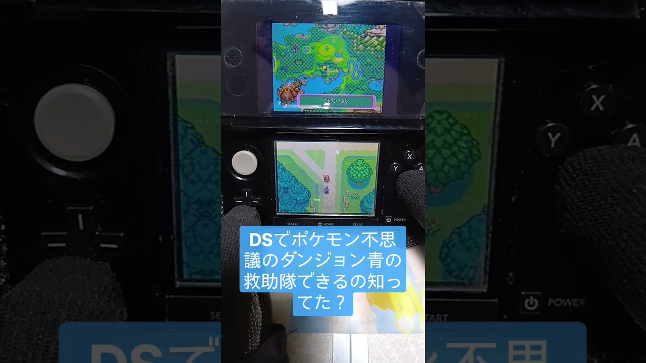 【DSでポケモン不思議のダンジョン 青の救助隊できるの知ってた?】
