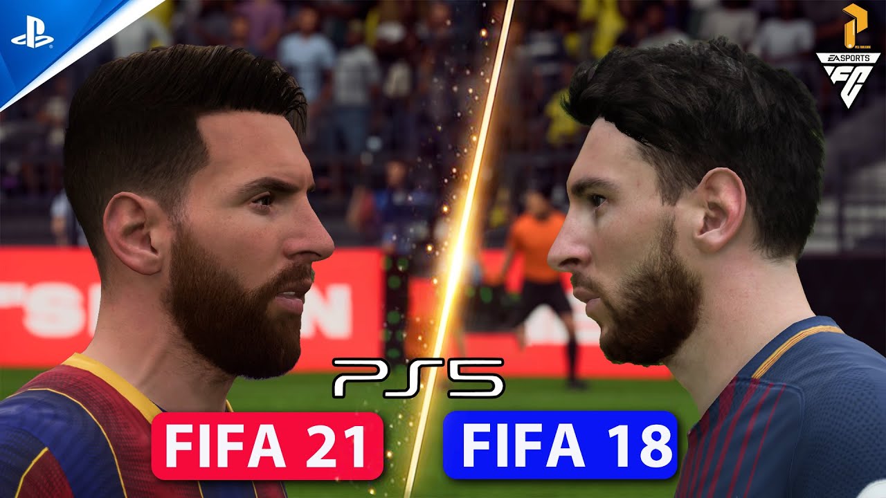 FIFA21 vs FIFA18 - PS5  | Next gen. Graphics Comparison