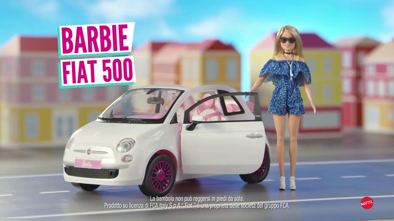 barbie fiat 500 bianca