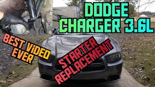 How to replace the starter on a 2011-2024 Dodge Charger 3.6L best detailed video Dodge Charger Starter Location