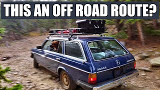 Off Road Camping in my 1985 Mercedes W123 300TD Wagon