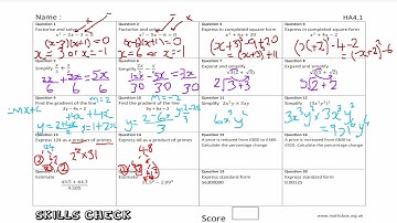 Maths GCSE 9-1 Skills Check Foundation & Higher Tier For AQA,OCR,Edexcel, WJEC & IGCSE Mathematics!!