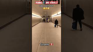 TORONTO TRAIN DERAILED!!! #toronto #news #train #subway #rushhour #canada #storm #onstorm #gotransit