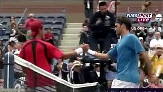 Roger Federer vs Wang Yeu Tzuoo 2006 US Open R1 Highlights