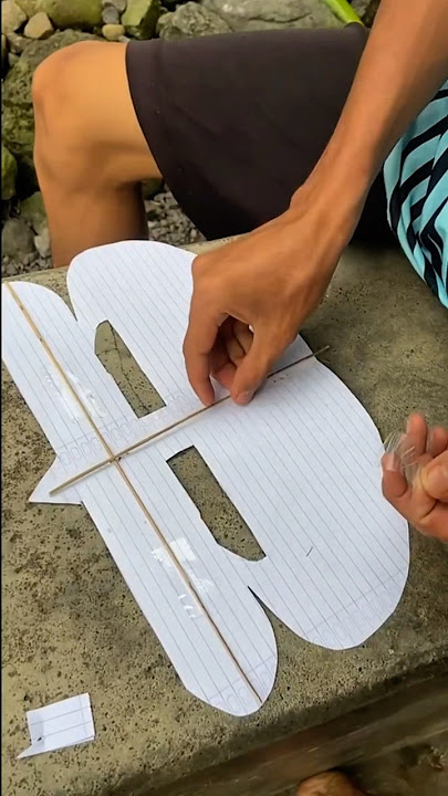 Just for fun making a simple kite from paper #paperkites #kites #kites