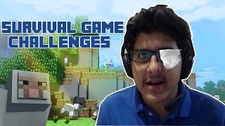 تحديات سرفايفل قيم : عين وحده ! - Survival game Challenges #16