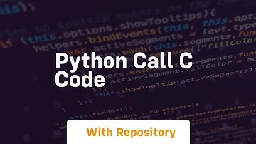 python call c code