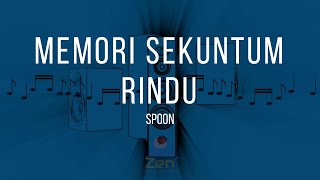 Spoon - Memori Sekuntum Rindu | Karaoke
