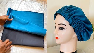 DIY Reversible Satin Bonnet in 5 minutes ? || Easy Sewing tutorial