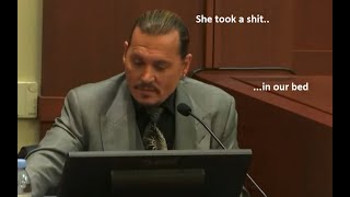 Johnny Depps Story of Amber Heard Pooping in his Bed