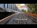 Onboard camera tour of rebuilt OO outside garden railway section(Video 1)