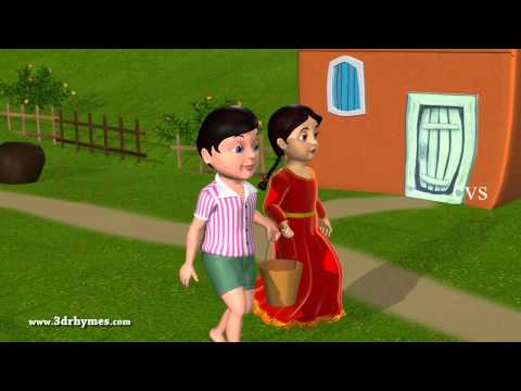 Jack and Jill went up the hill - 3D Animation English Nursery rhyme for children