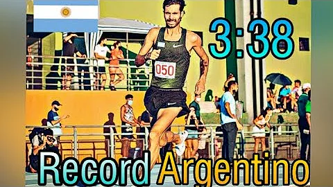 Record Argentino De 1500m 3'38!!!!!