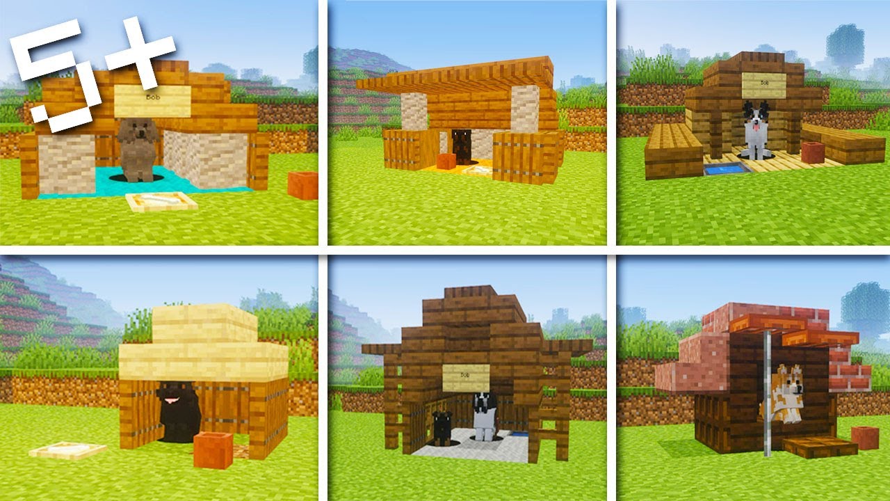 Minecraft 6 Simple Dog House YouTube