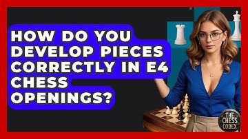 How Do You Develop Pieces Correctly In E4 Chess Openings? - The Chess Codex