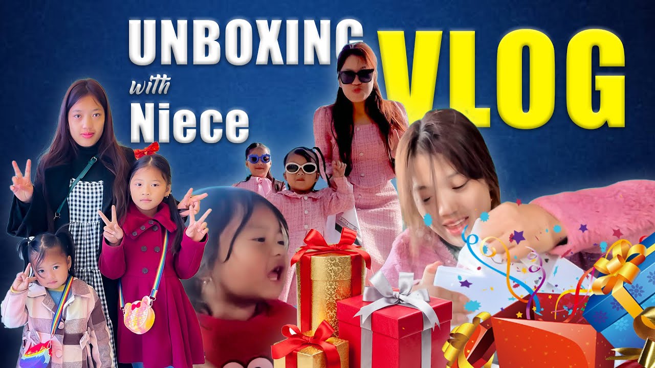 || AUNT & NIECE time|| NiNi, Alice,& Sharon vlog🎀 💞|| Unboxing tops and Dress from Mizoram 🤩