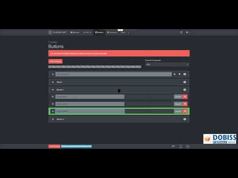 DOBISS NXT: Scanning and configuration push buttons